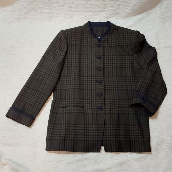 Kasper Black Plaid Blazer - Picture 7 of 10